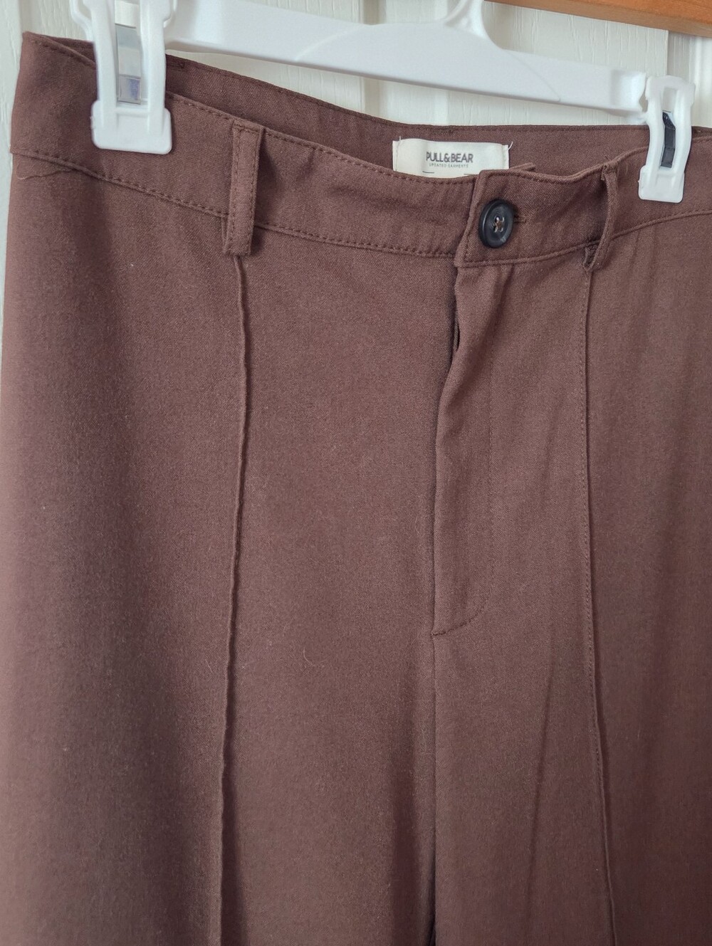 Pull & Bear High Waist Straight Leg Trousers - Picture 5 of 7